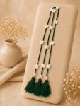 Gulbahar White & Dark Green